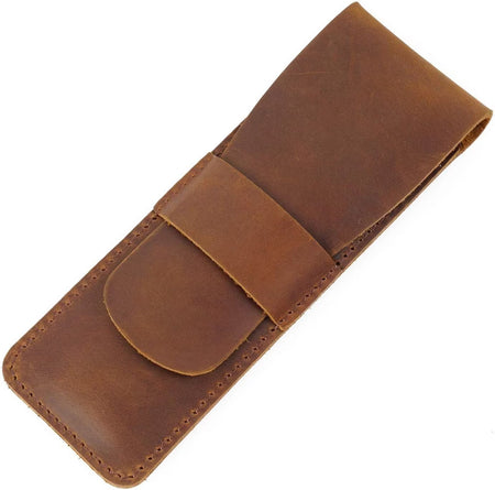 Paiman Leather Pen Holder | Handmade Leather Fountain Pen Pouch - Drakoi Marketplace