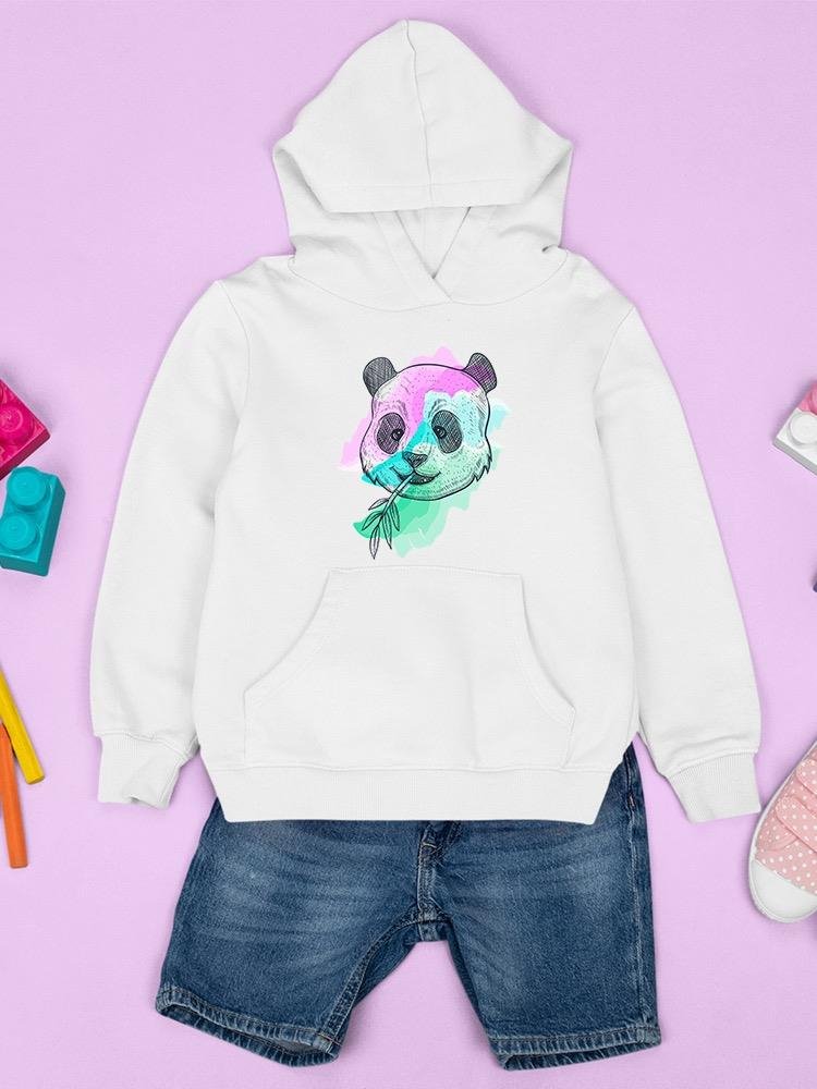 Panda Eating Bamboo Hoodie -Image by Shutterstock - Drakoi Marketplace