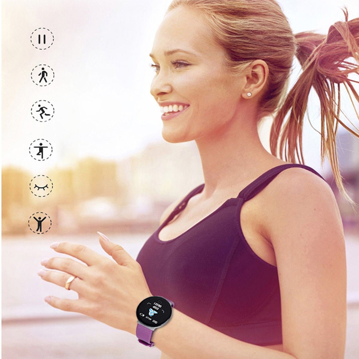 Papillon Sports Bracelet Smart Watch - Drakoi Marketplace