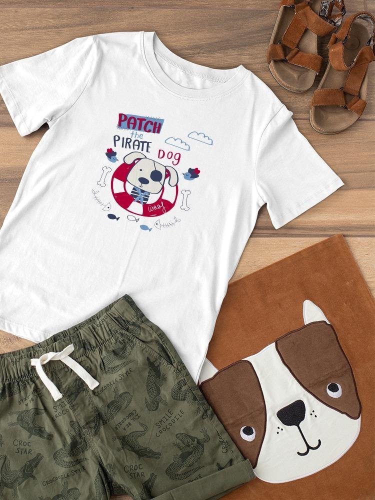 Patch The Pirate Dog T-shirt -Image by Shutterstock - Drakoi Marketplace