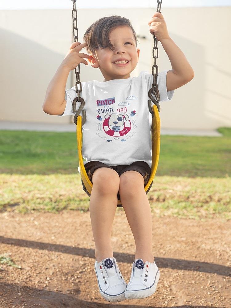 Patch The Pirate Dog T-shirt -Image by Shutterstock - Drakoi Marketplace