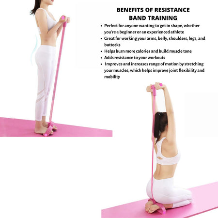 Pedal Resistance Band for Training Arms, Abs, Waist and Yoga Stretching - Drakoi Marketplace