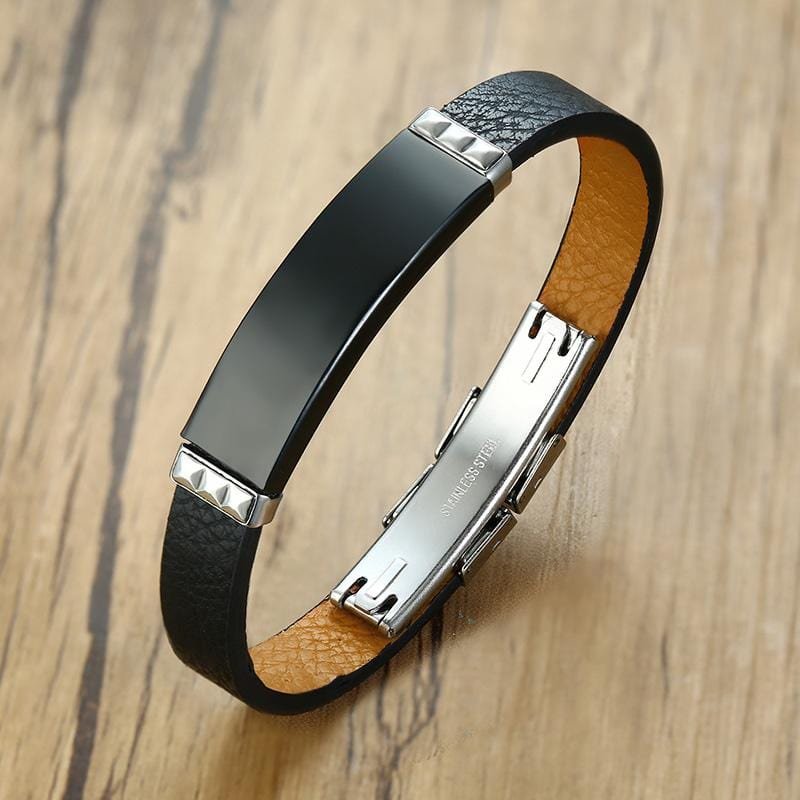 Personalize Leather Bracelet for Men - Drakoi Marketplace