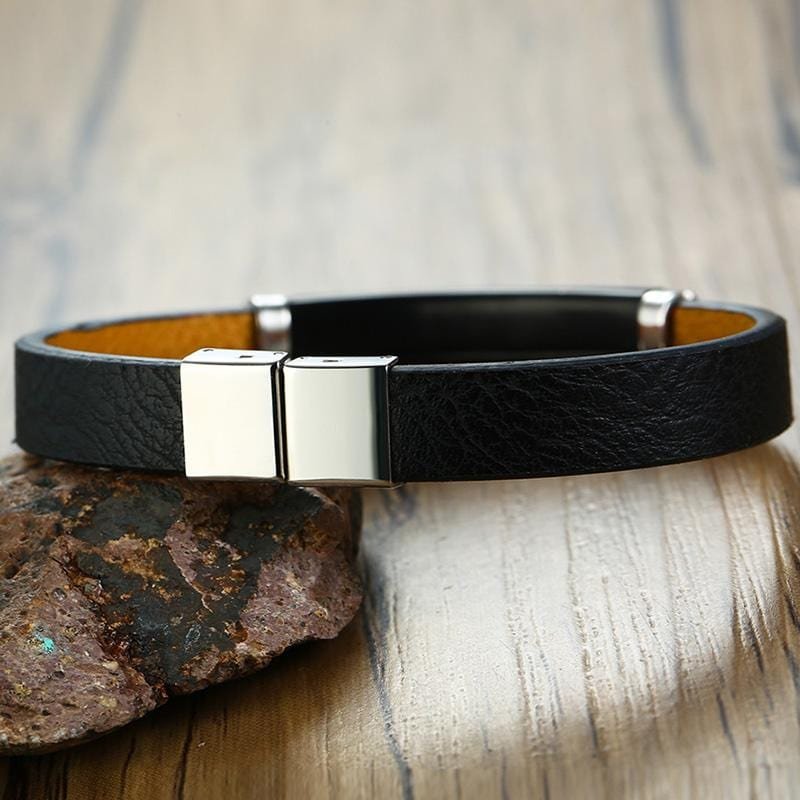 Personalize Leather Bracelet for Men - Drakoi Marketplace