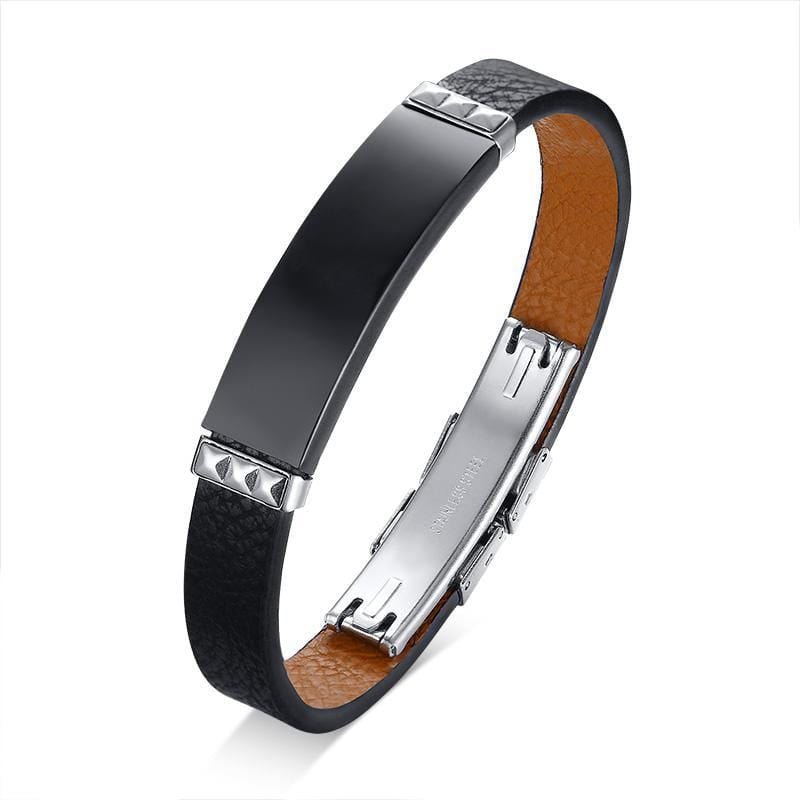 Personalize Leather Bracelet for Men - Drakoi Marketplace