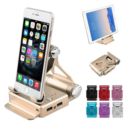 Podium Style Stand With Extended Battery Up To 200% For iPad, iPhone And Other Smart Gadgets - Drakoi Marketplace