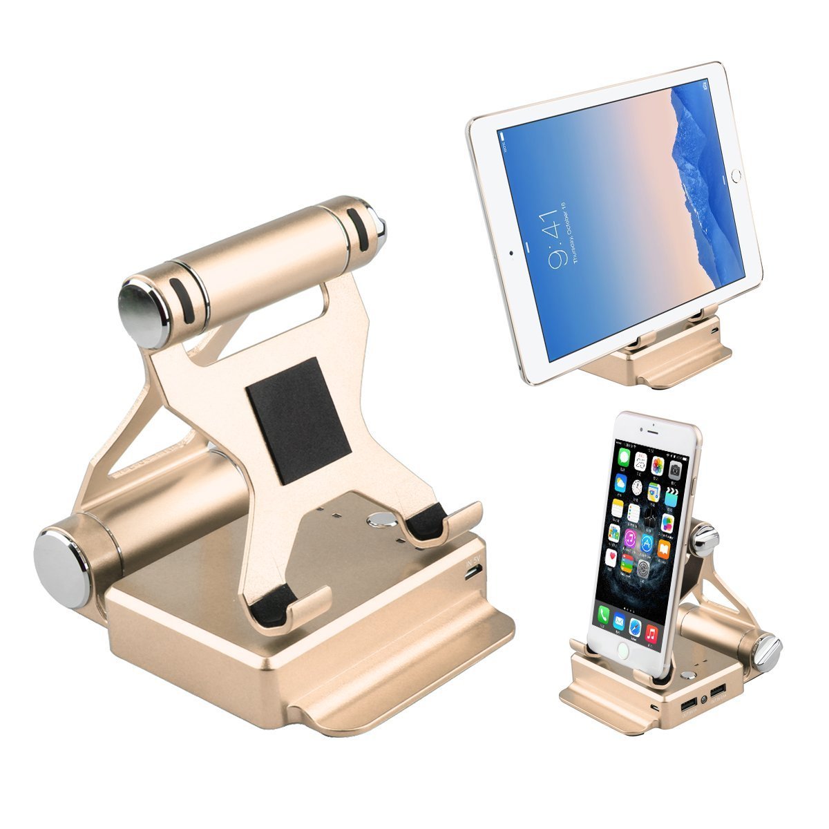 Podium Style Stand With Extended Battery Up To 200% For iPad, iPhone And Other Smart Gadgets - Drakoi Marketplace