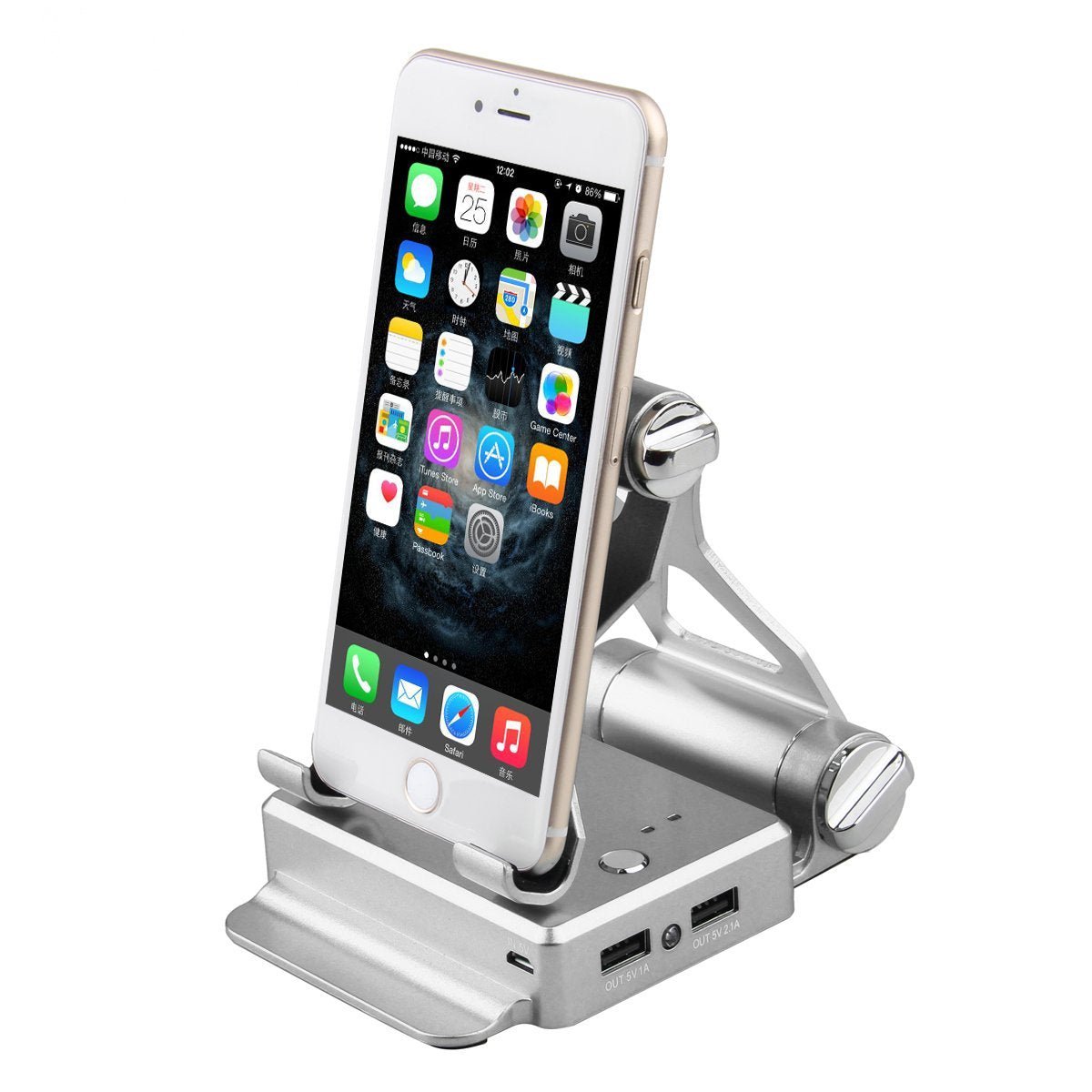 Podium Style Stand With Extended Battery Up To 200% For iPad, iPhone And Other Smart Gadgets - Drakoi Marketplace