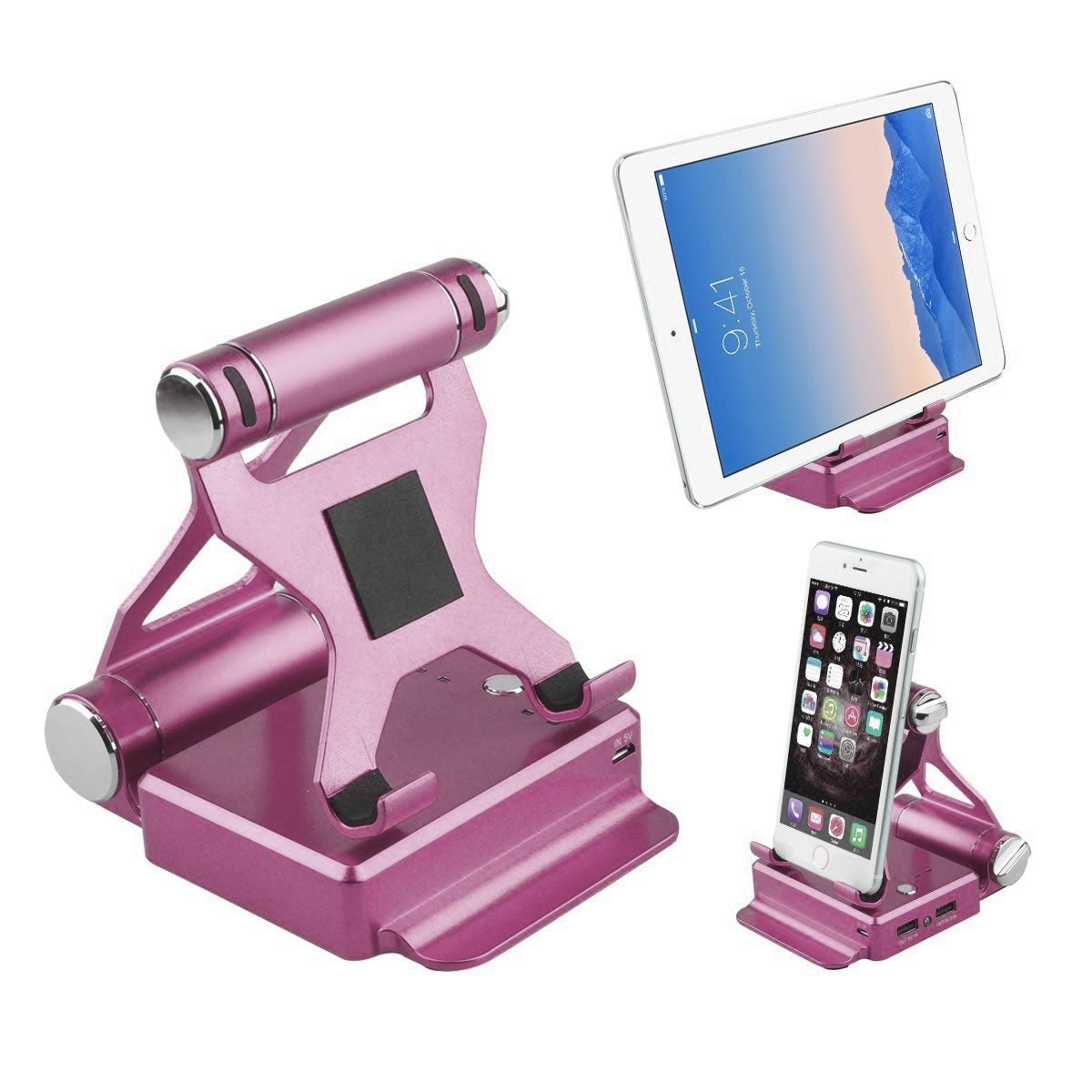 Podium Style Stand With Extended Battery Up To 200% For iPad, iPhone And Other Smart Gadgets - Drakoi Marketplace