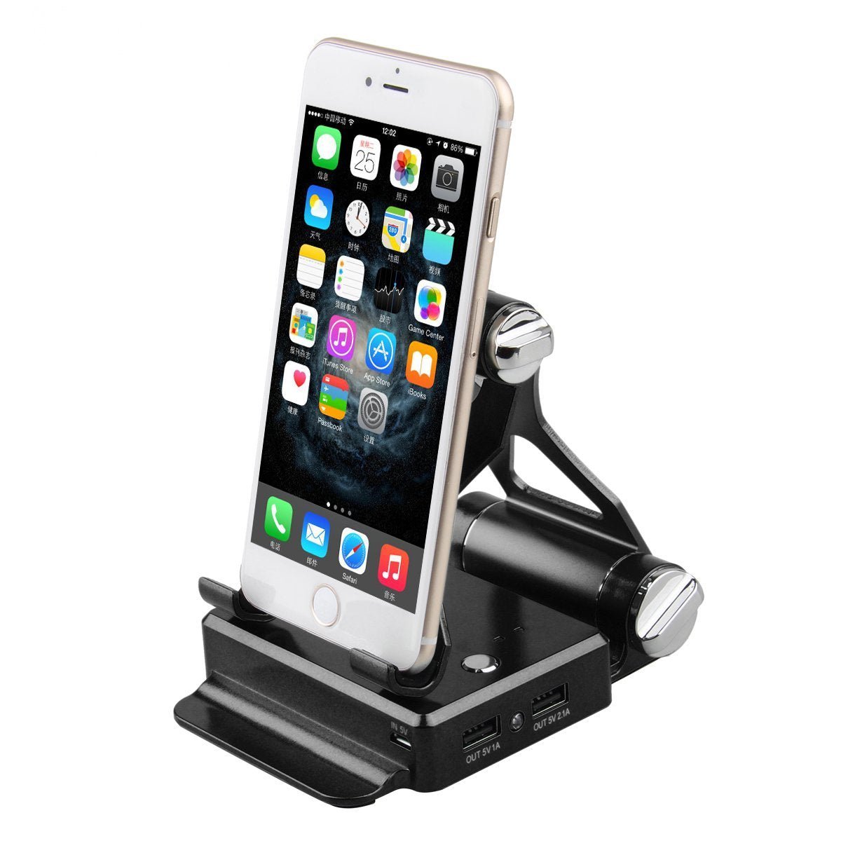 Podium Style Stand With Extended Battery Up To 200% For iPad, iPhone And Other Smart Gadgets - Drakoi Marketplace