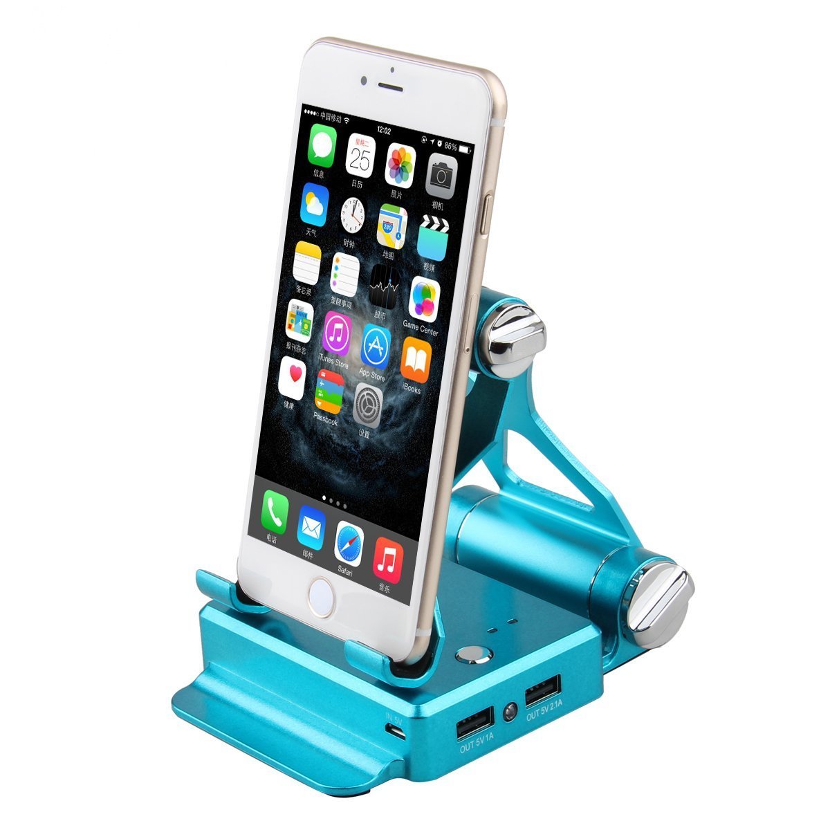 Podium Style Stand With Extended Battery Up To 200% For iPad, iPhone And Other Smart Gadgets - Drakoi Marketplace