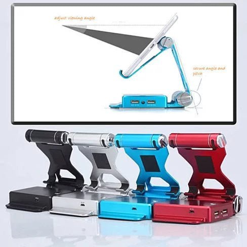 Podium Style Stand With Extended Battery Up To 200% For iPad, iPhone And Other Smart Gadgets - Drakoi Marketplace