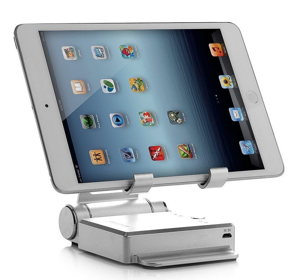 Podium Style Stand With Extended Battery Up To 200% For iPad, iPhone And Other Smart Gadgets - Drakoi Marketplace