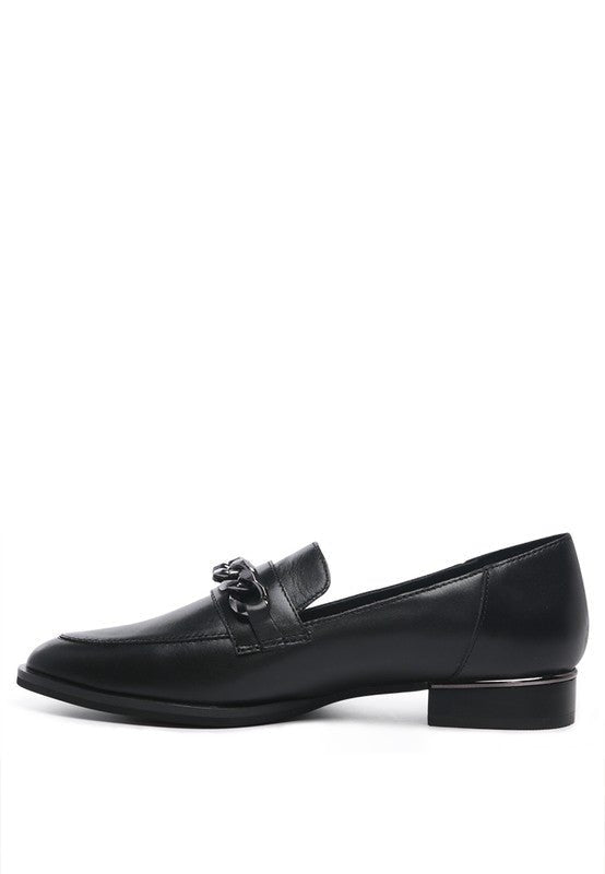 Pola Leather Horsebit Loafers - Drakoi Marketplace