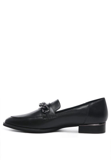 Pola Leather Horsebit Loafers - Drakoi Marketplace