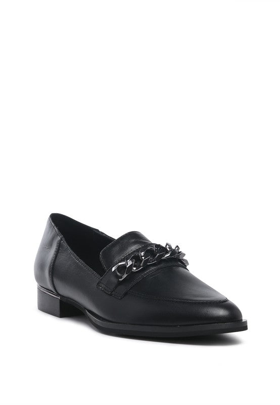 Pola Leather Horsebit Loafers - Drakoi Marketplace