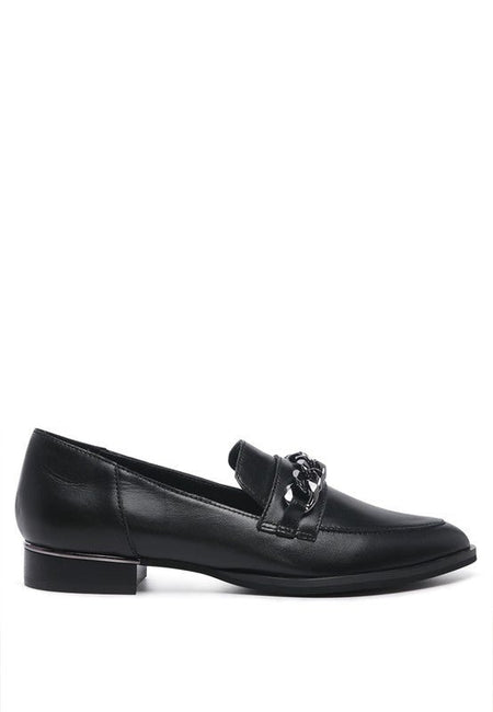 Pola Leather Horsebit Loafers - Drakoi Marketplace