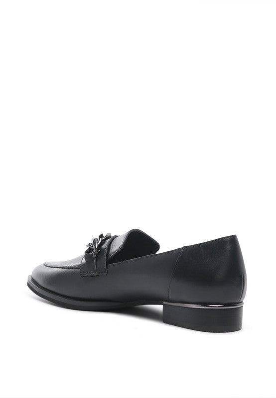 Pola Leather Horsebit Loafers - Drakoi Marketplace