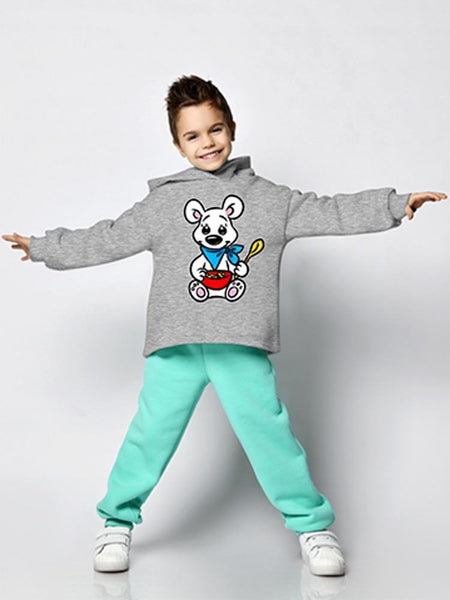 Polar Bear With Cereal Hoodie -Image by Shutterstock - Drakoi Marketplace