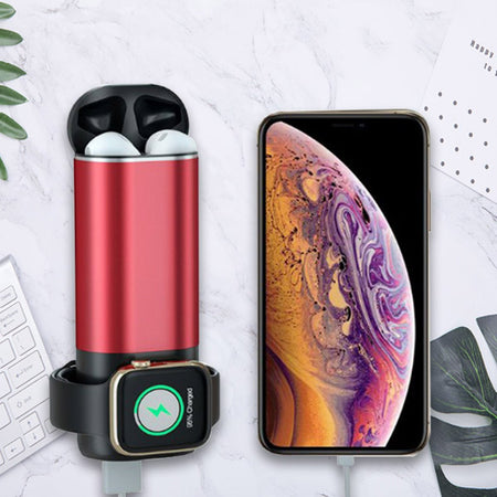 Porta 3 in 1 Wireless Charger For Apple Watch And Airpods Plus Phone - Drakoi Marketplace