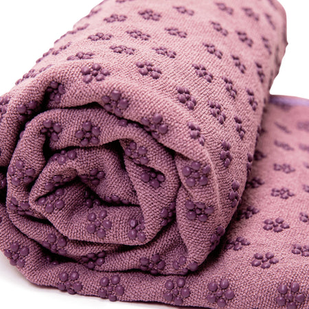 Premium Absorption Hot Yoga Mat Towel with Slip-Resistant Grip Dots - Drakoi Marketplace