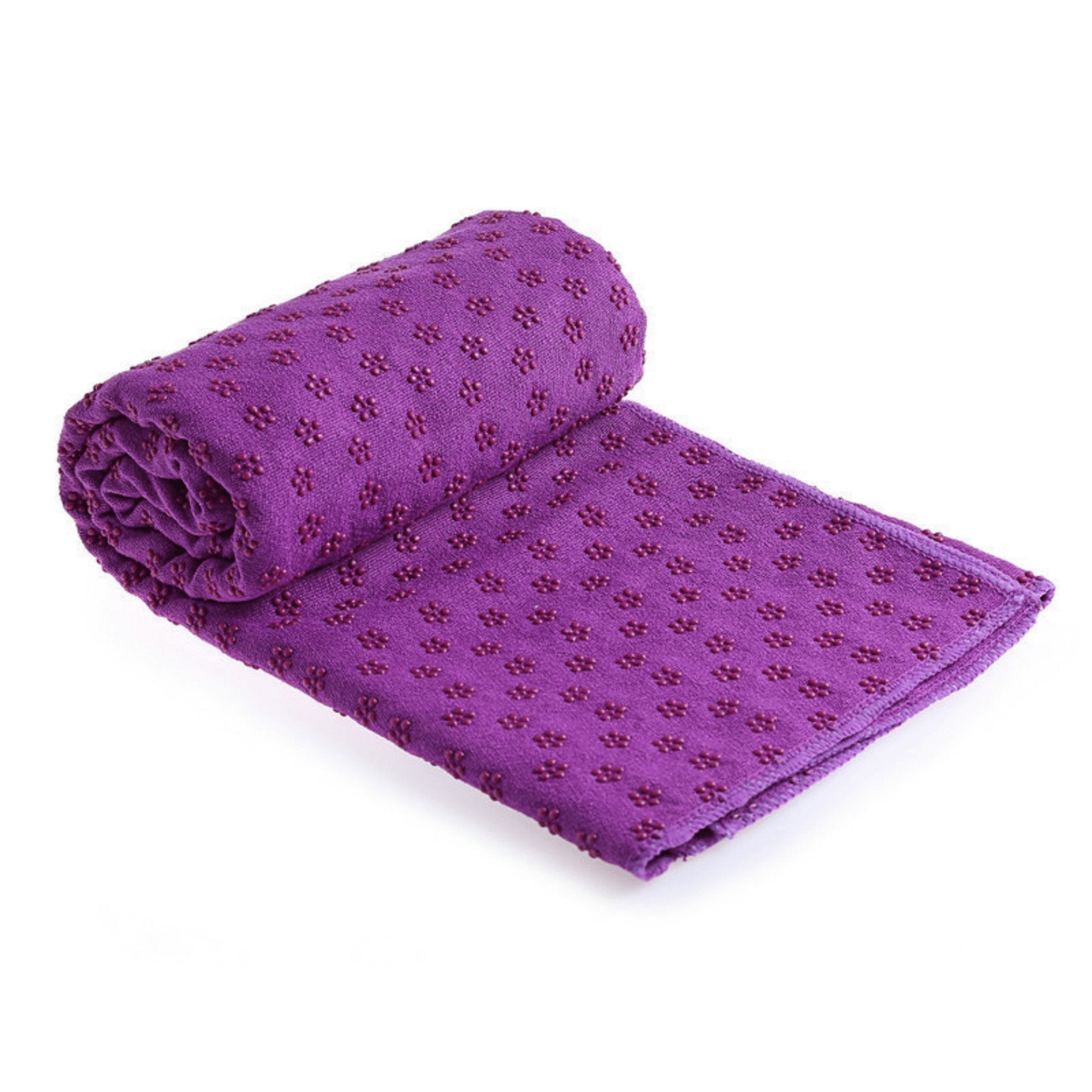 Premium Absorption Hot Yoga Mat Towel with Slip-Resistant Grip Dots - Drakoi Marketplace