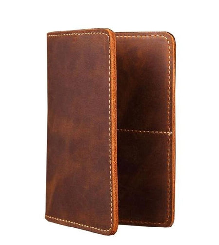 Priam Handmade Leather Passport Cover - Drakoi Marketplace