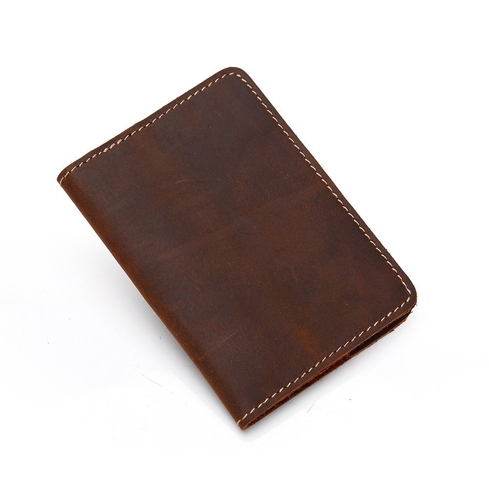 Priam Handmade Leather Passport Cover - Drakoi Marketplace