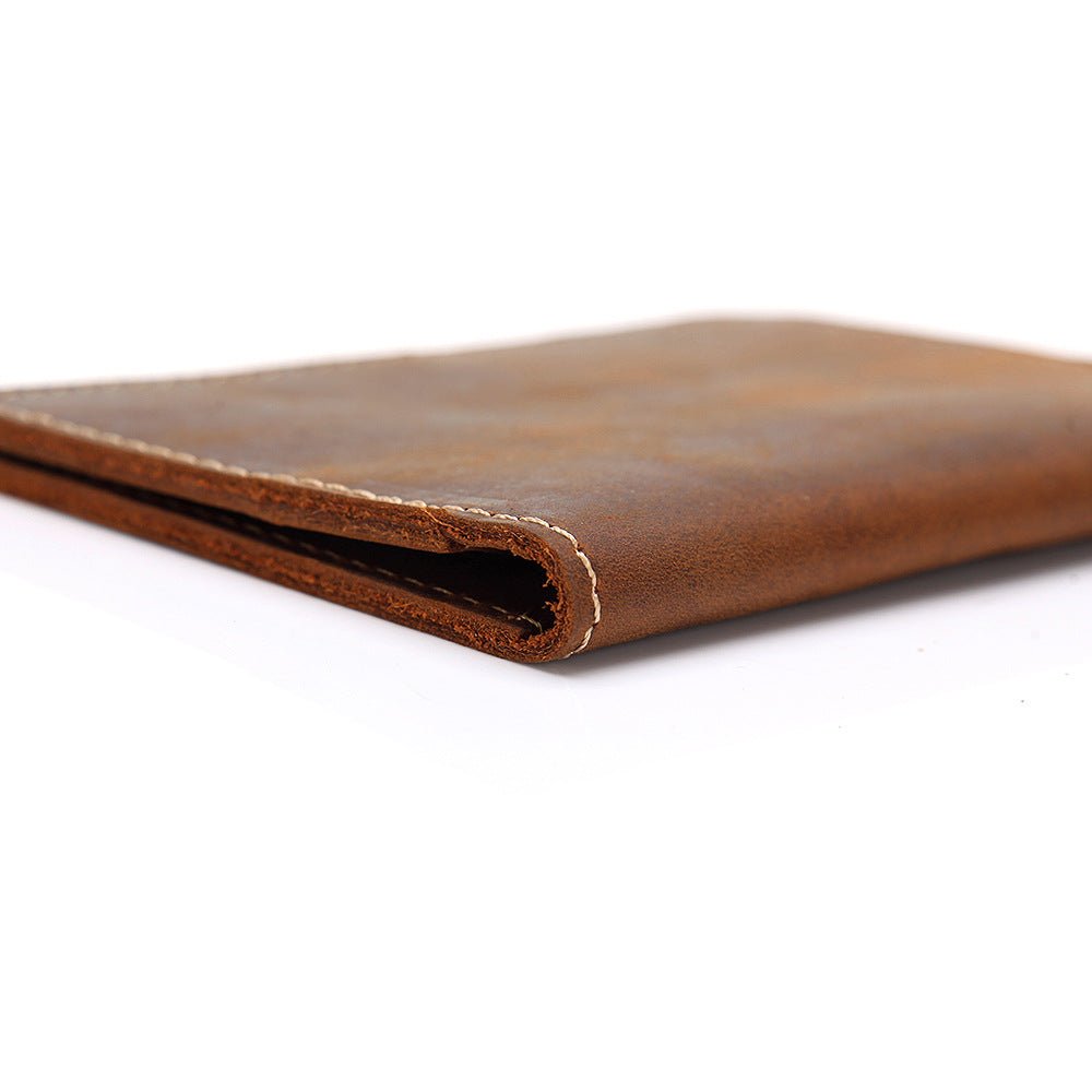 Priam Handmade Leather Passport Cover - Drakoi Marketplace