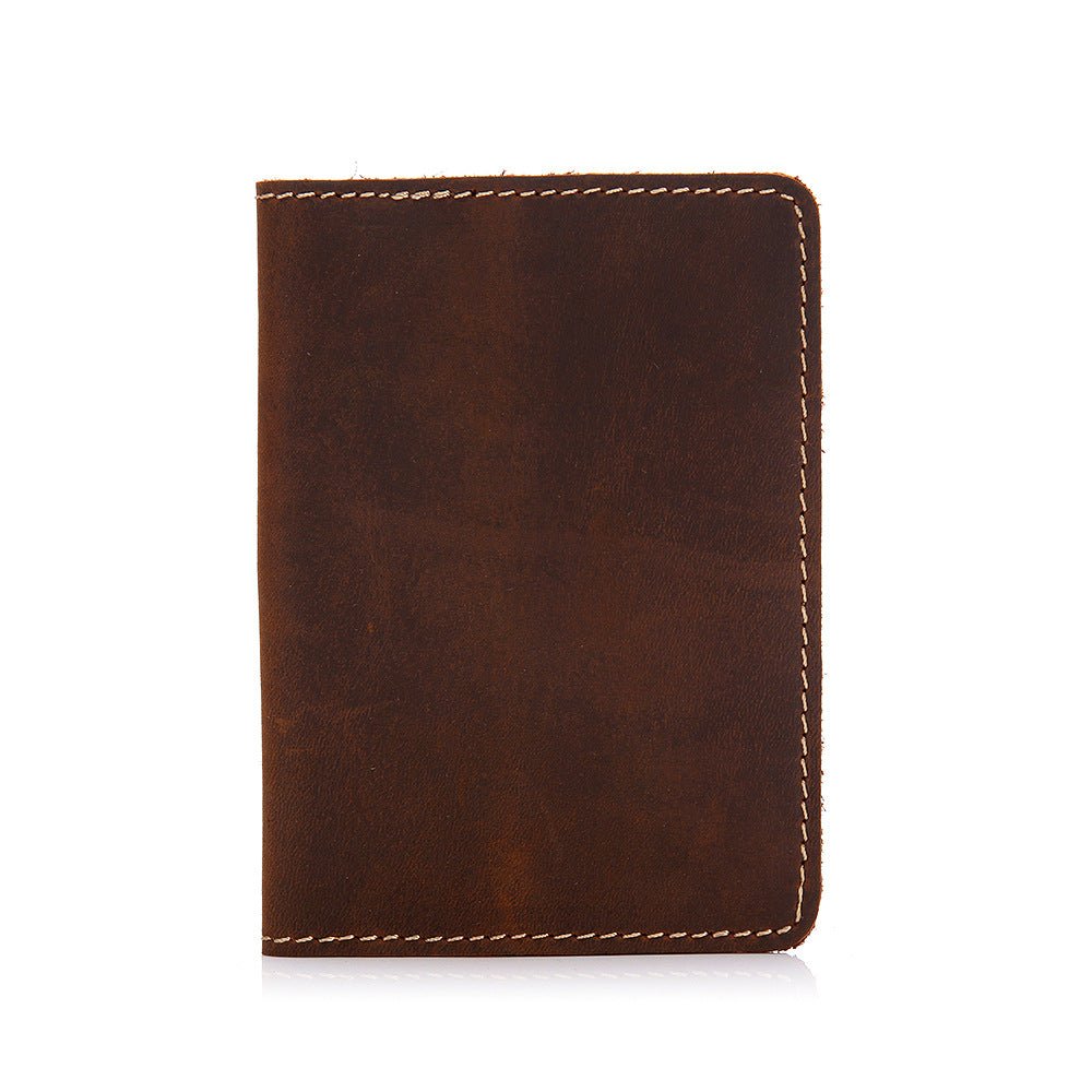 Priam Handmade Leather Passport Cover - Drakoi Marketplace