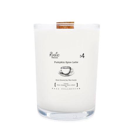 Pumpkin Spice Latte | 8 Ounce Candle | Rustic Ember - Drakoi Marketplace