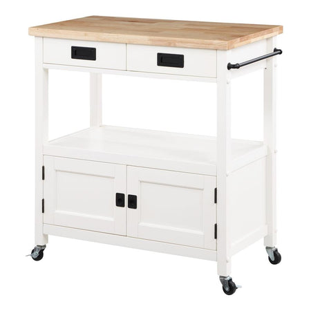 Radford Kitchen Cart White - Drakoi Marketplace