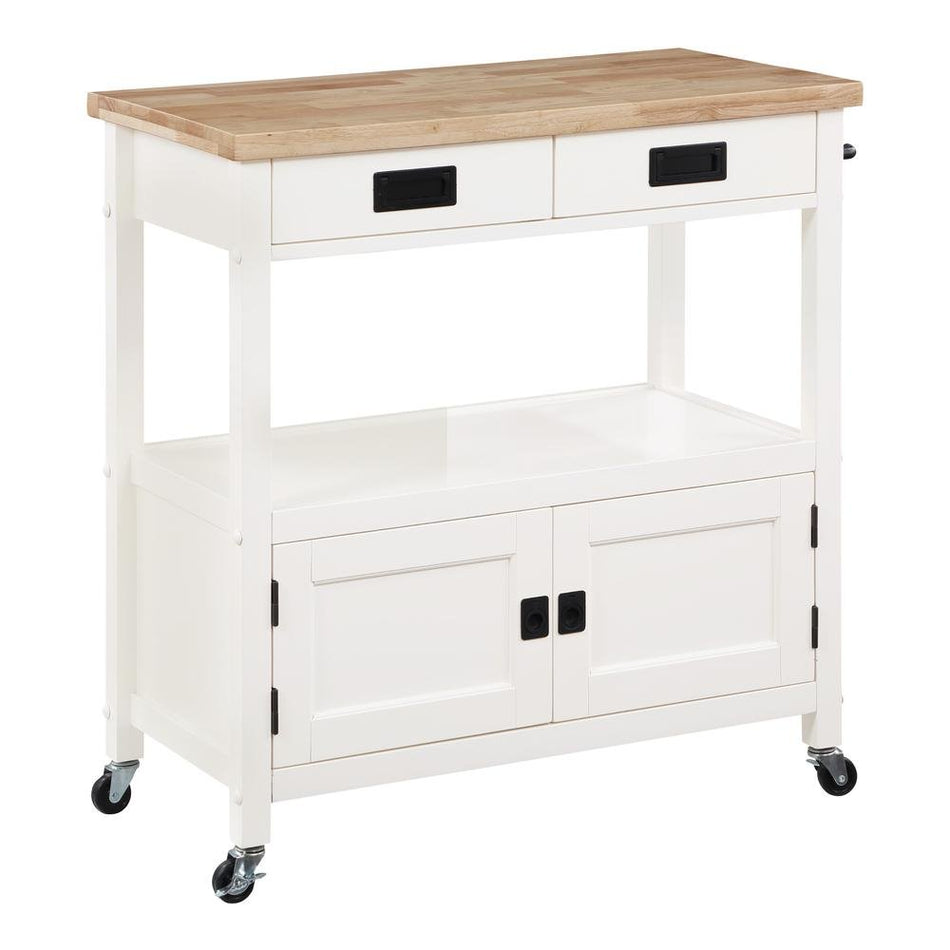 Radford Kitchen Cart White - Drakoi Marketplace