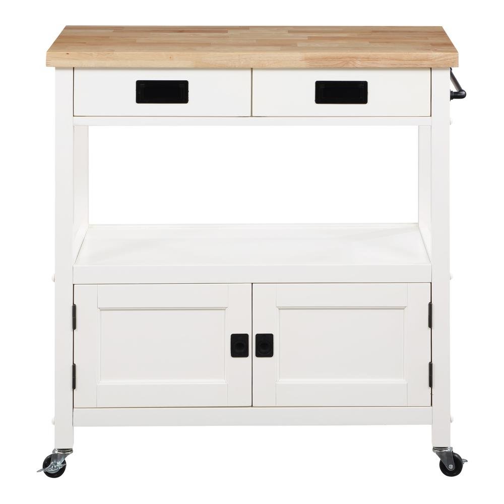 Radford Kitchen Cart White - Drakoi Marketplace