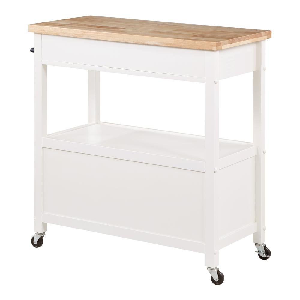 Radford Kitchen Cart White - Drakoi Marketplace