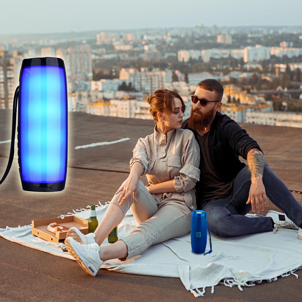 Rainbow LED Bluetooth Speakers In Vibrant Colors - Drakoi Marketplace