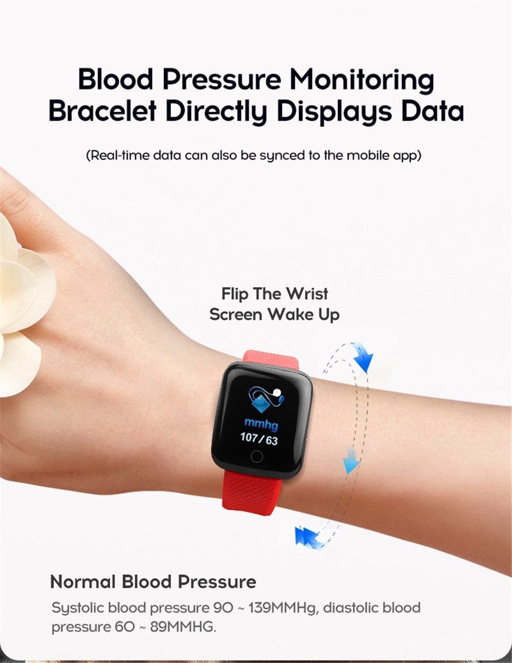 Red Smart Watch for Men & Women - Drakoi Marketplace