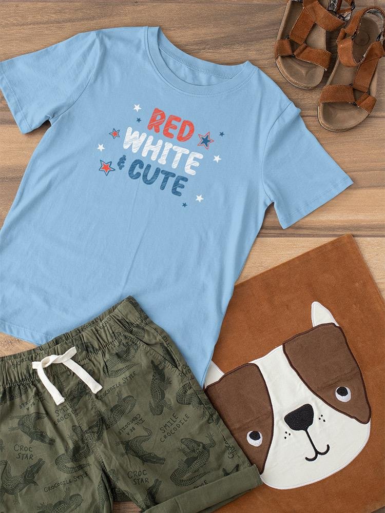 Red White And Cute Art T-shirt -SmartPrintsInk Designs - Drakoi Marketplace