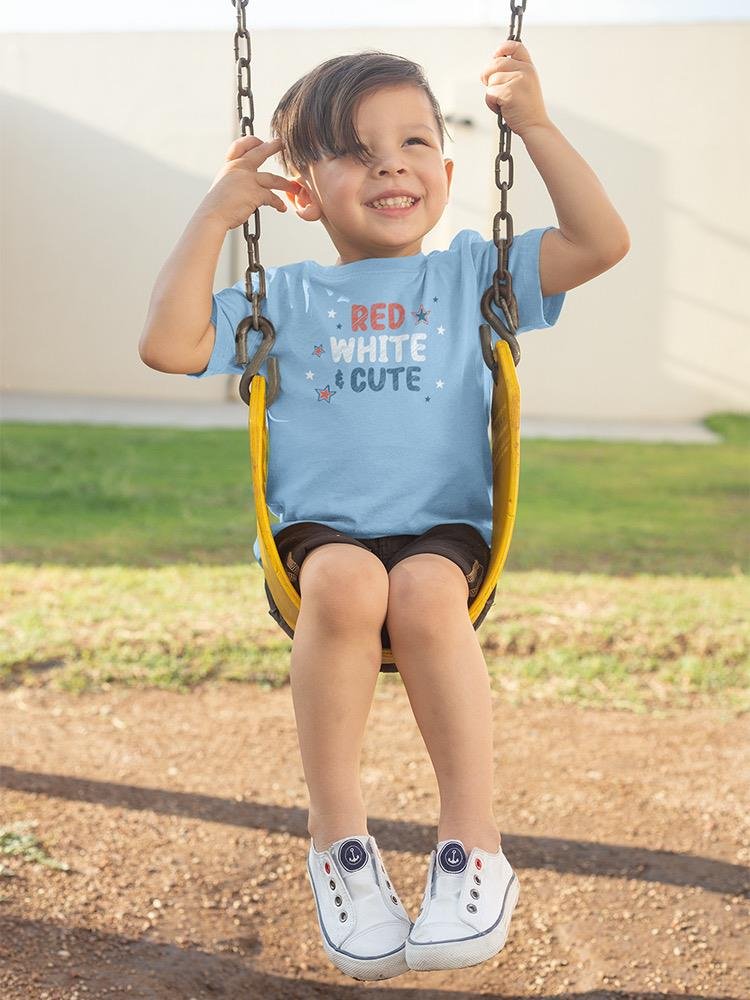 Red White And Cute Art T-shirt -SmartPrintsInk Designs - Drakoi Marketplace