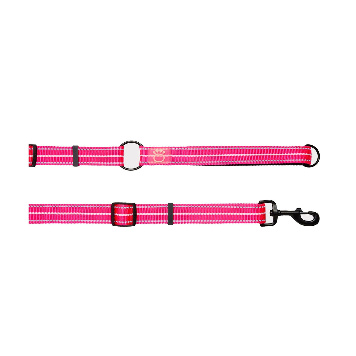 Reflective Leash - EEZY-6 - Neon Pink - Drakoi Marketplace