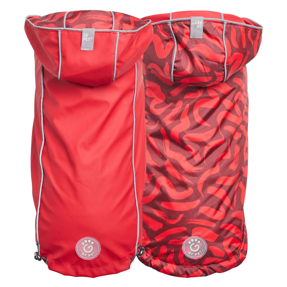Reversible Elasto-Fit Raincoat - Red/Red - Drakoi Marketplace