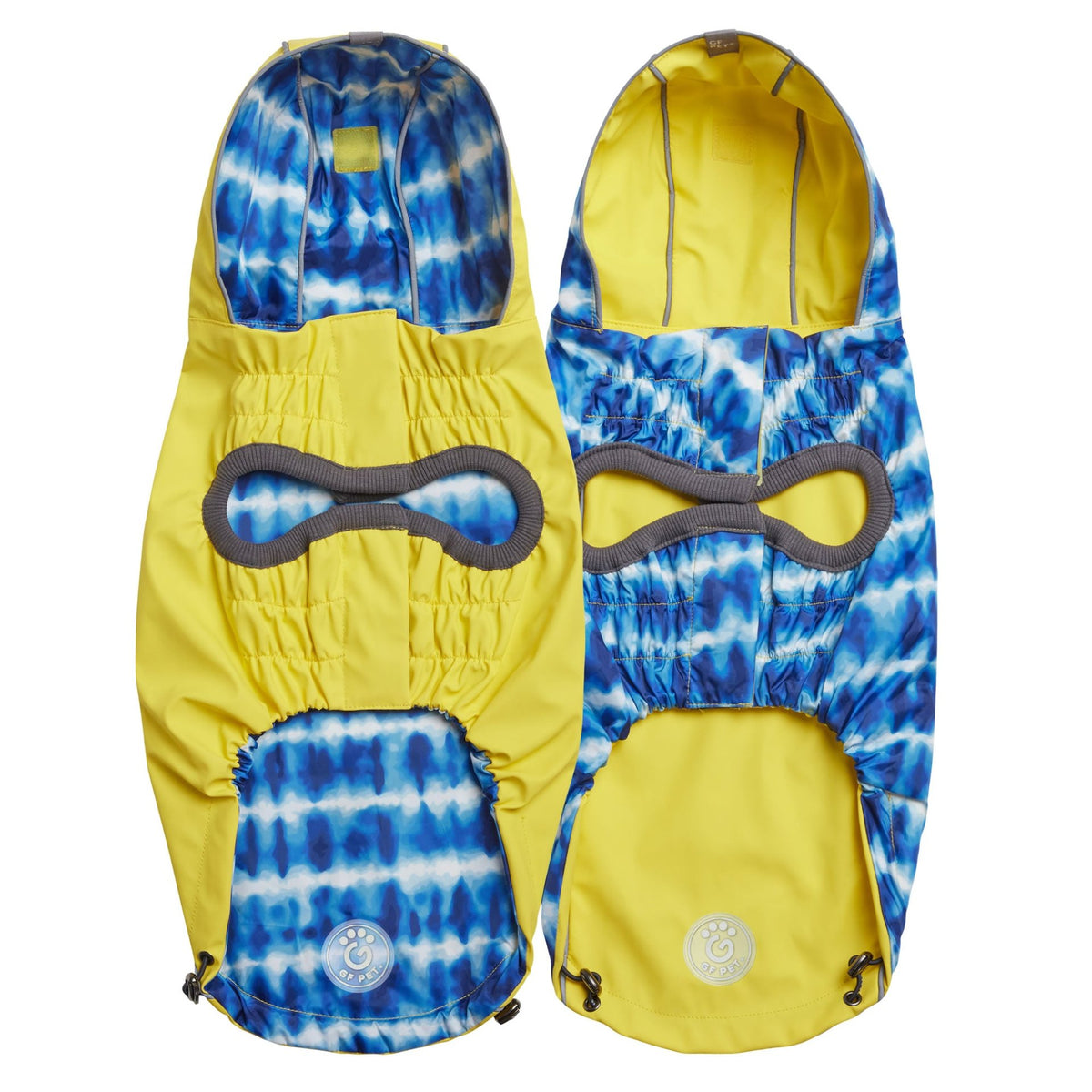 Reversible Elasto-Fit Raincoat - Yellow/Blue - Drakoi Marketplace