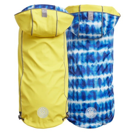 Reversible Elasto-Fit Raincoat - Yellow/Blue - Drakoi Marketplace