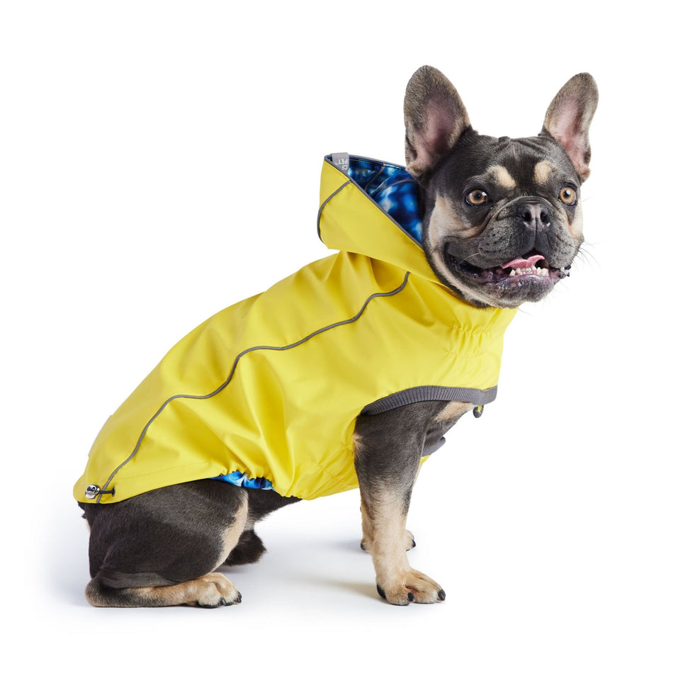 Reversible Elasto-Fit Raincoat - Yellow/Blue - Drakoi Marketplace