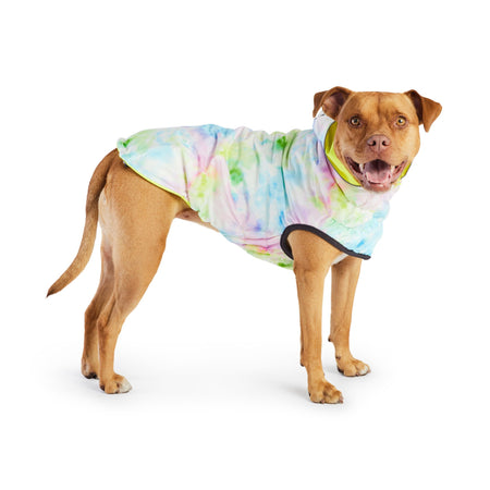 Reversible Raincoat - Neon Yellow with Tie Dye - Drakoi Marketplace