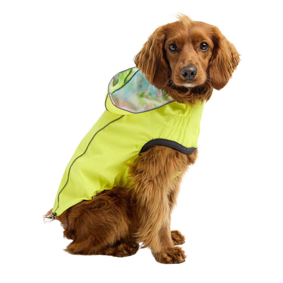 Reversible Raincoat - Neon Yellow with Tie Dye - Drakoi Marketplace