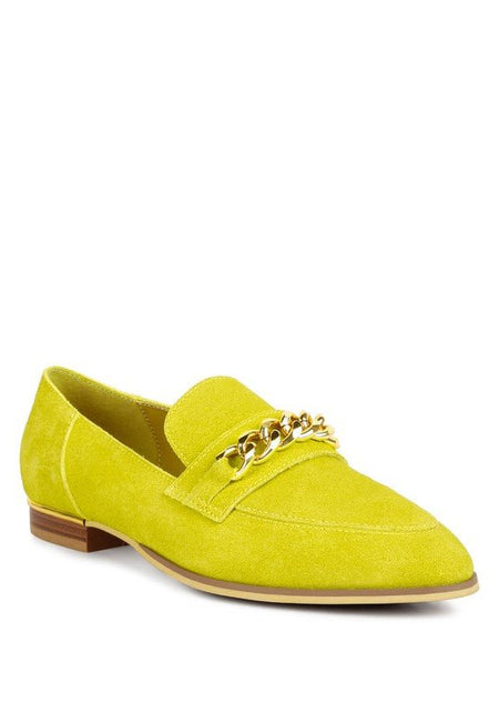 Ricka Chain Embellished Loafers - Drakoi Marketplace