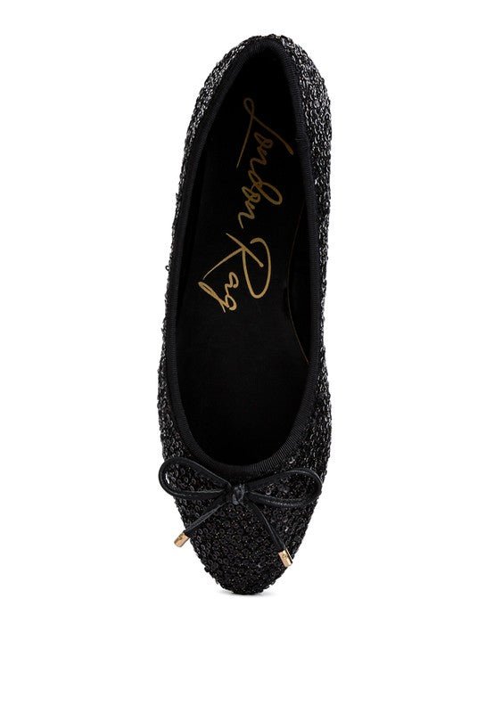 Ringo Sequin Embellished Ballet Flats - Drakoi Marketplace