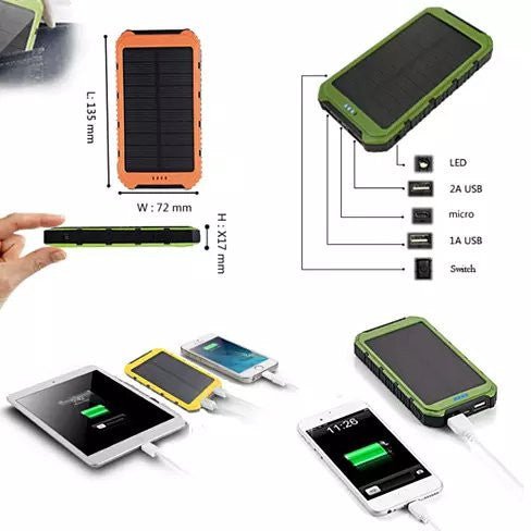 Roaming Solar Power Bank Phone or Tablet Charger - Drakoi Marketplace