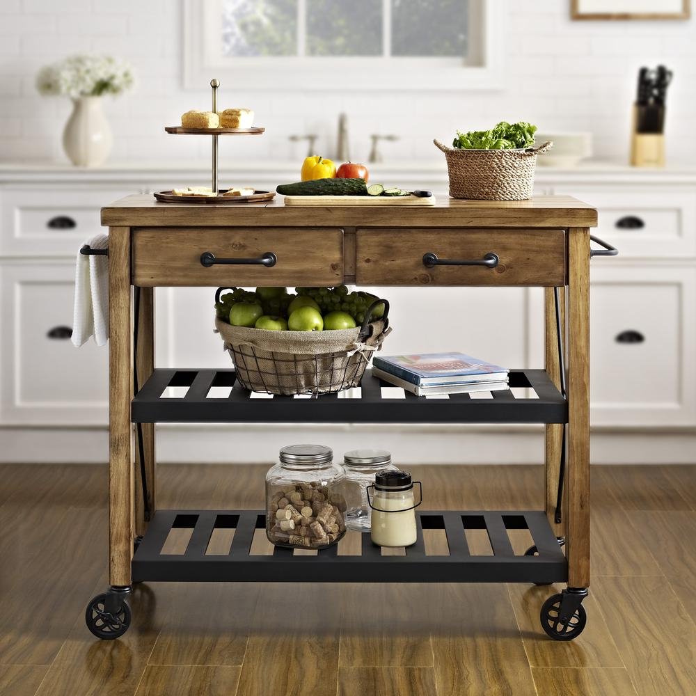 Roots Kitchen Cart Natural - Drakoi Marketplace